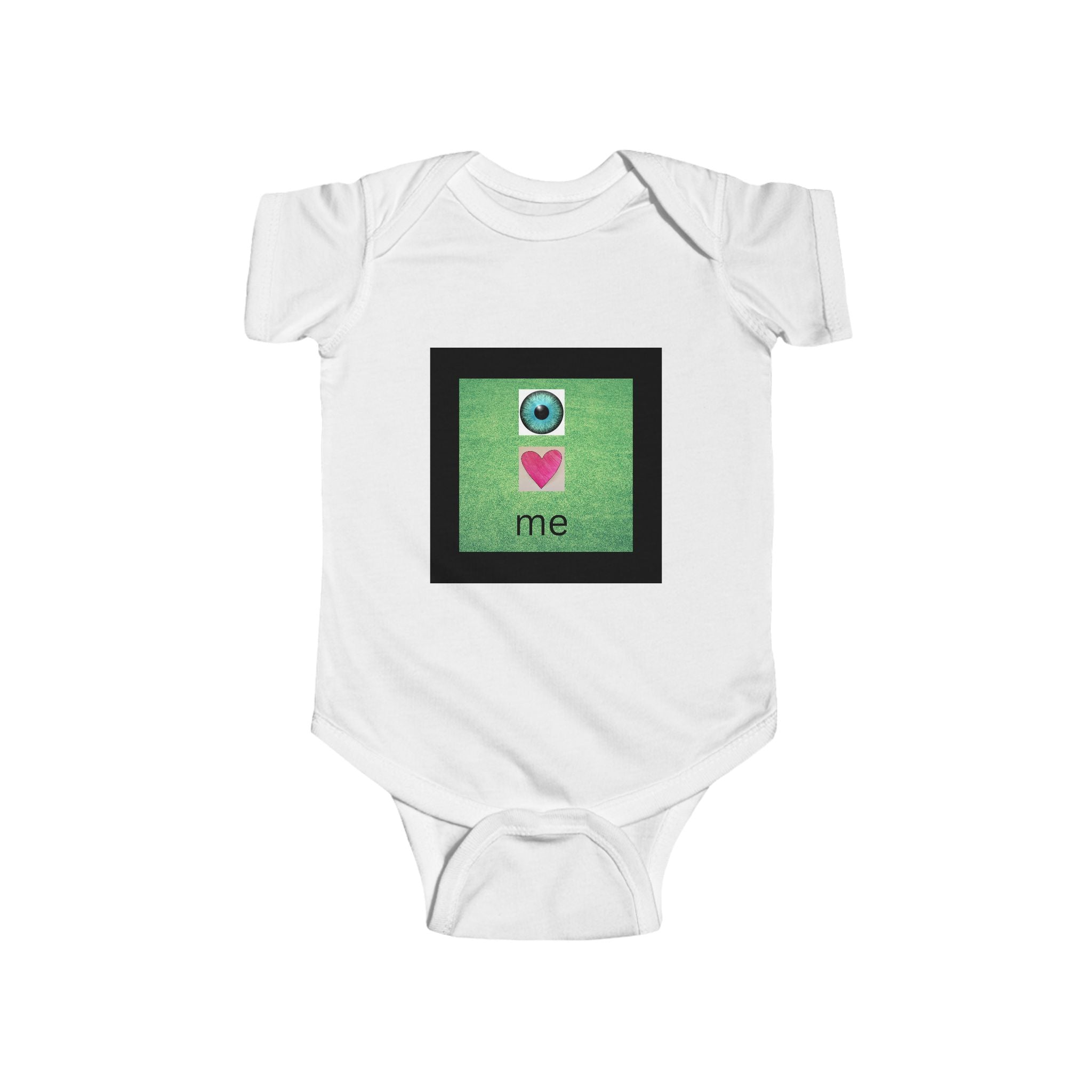 moontiq Baby Onesie 'I LOVE ME' Self Love Moonsuit US