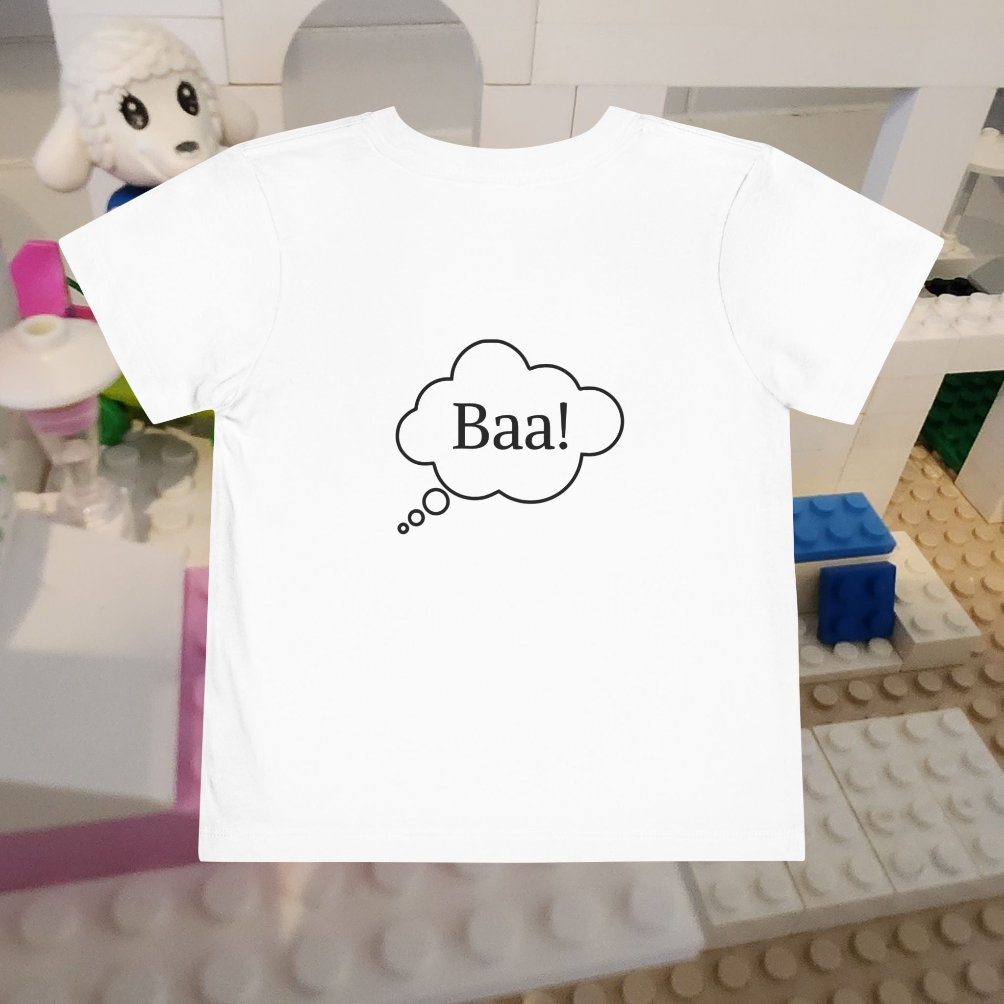 moontiq Toddler Kids T-Shirt 'Cynthia Sheep' - Cotton Tee US