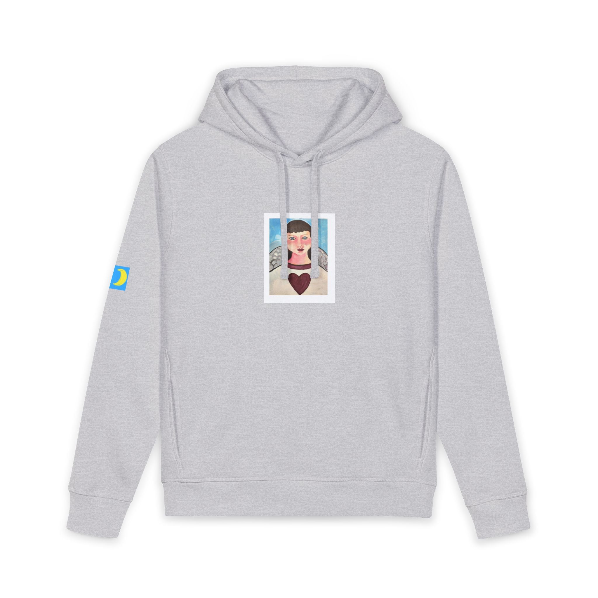 moontiq Unisex Soft and Durable Organic Hoodie 'My Angel' US