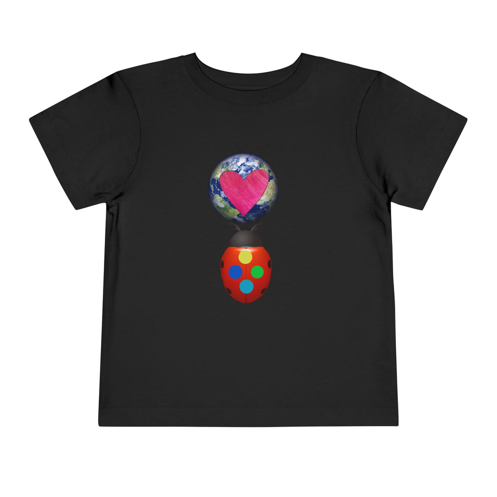 moontiq Ladybug Color 'Together' Toddler Kids  World Love Tee US