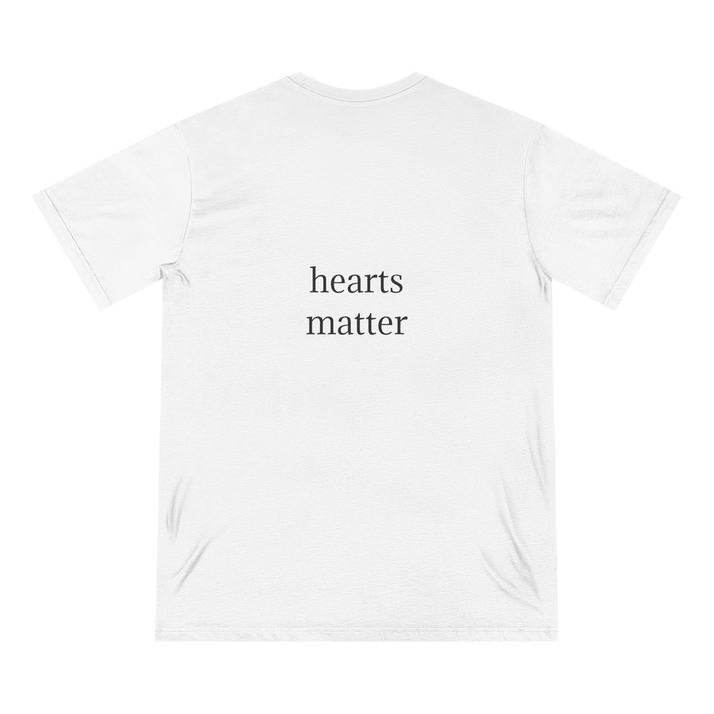 moontiq 'hearts matter' Men's Cotton Crew Neck T-Shirt AU