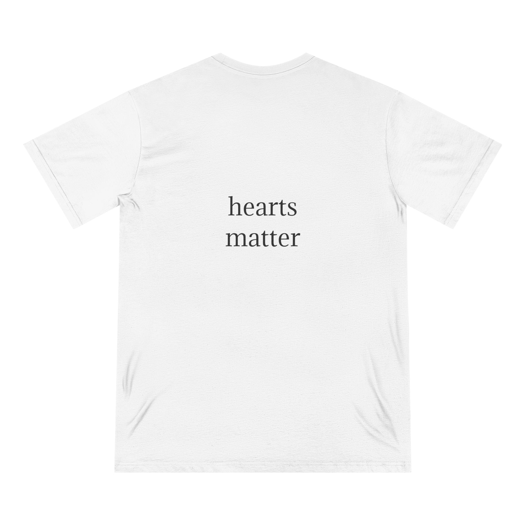 moontiq 'hearts matter' Men's Cotton Crew Neck T-Shirt AU