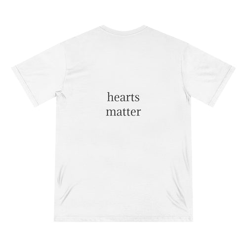 moontiq 'hearts matter' Men's Cotton Crew Neck T-Shirt AU