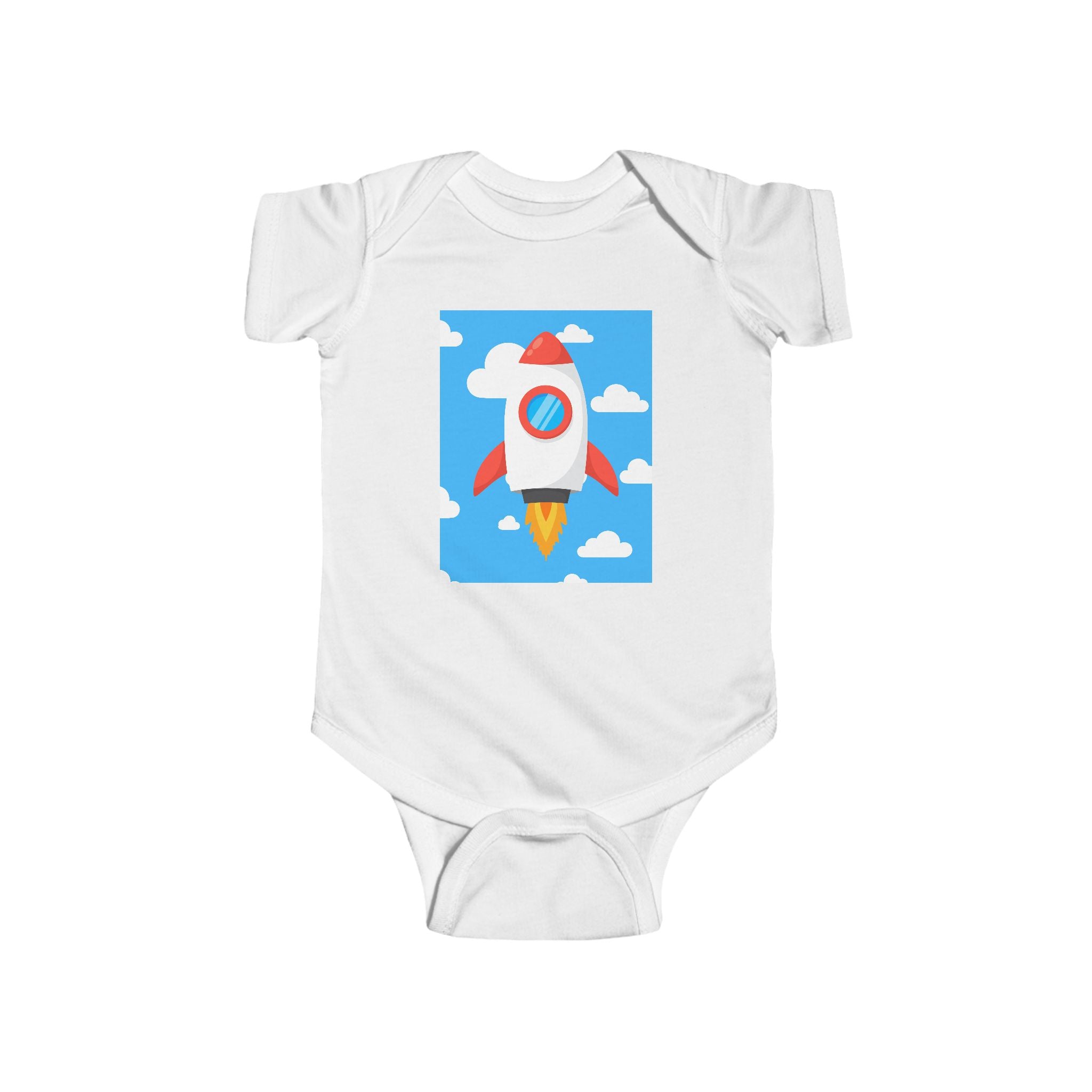moontiq Baby Onesie 'Rocket's Mission' Space Moonsuit US