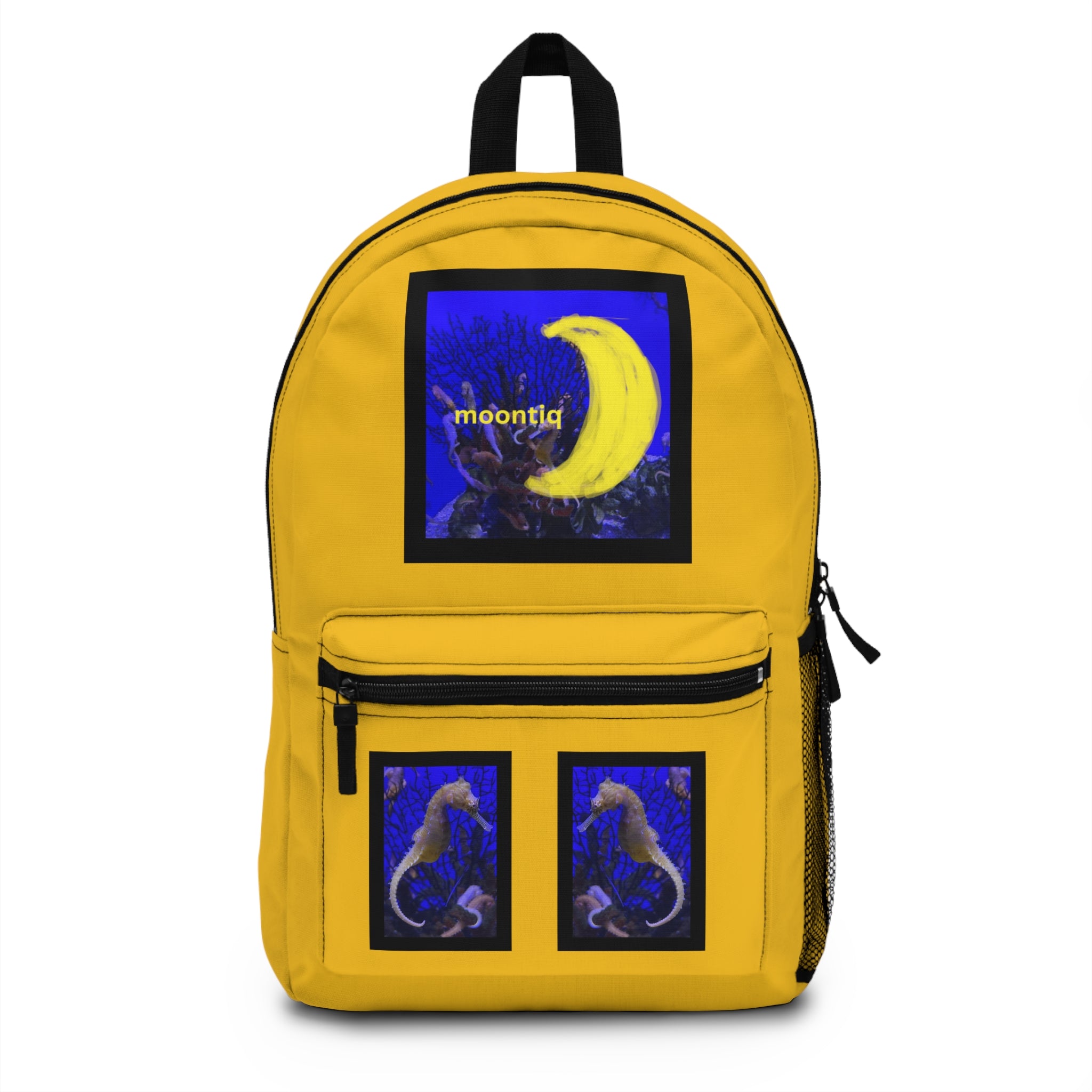moontiq Kid's Book Bag 3D Seahorse Under The Sea Backpack US