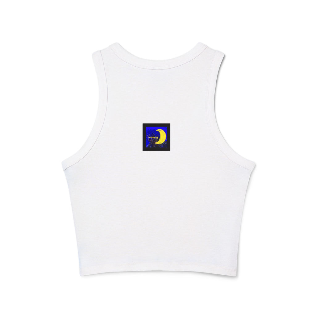 moontiq Women's Crop Tank Top Under The Sea 'Seahorse' US