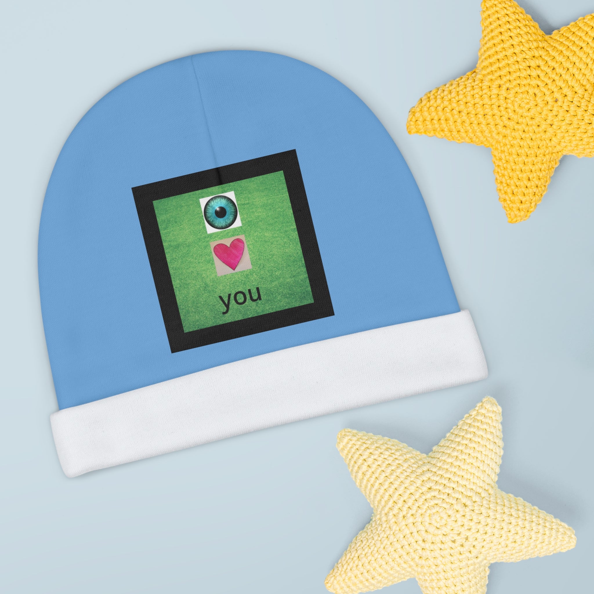 moontiq Baby Beanie 'I Love You' - Sweet Message Newborn Hat US