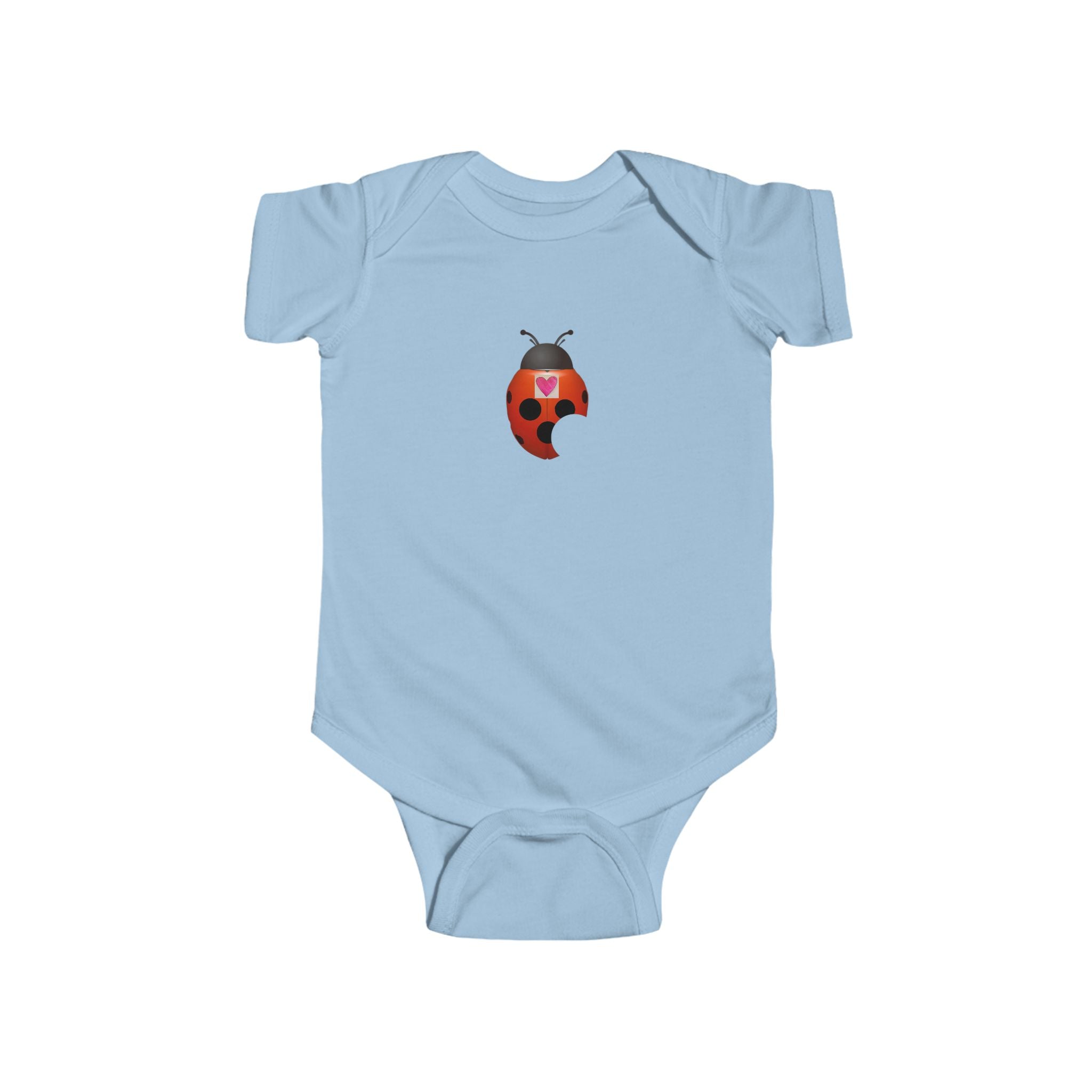 moontiq Ladybug Baby Onesie 'My Heart Matters' Moonsuit US