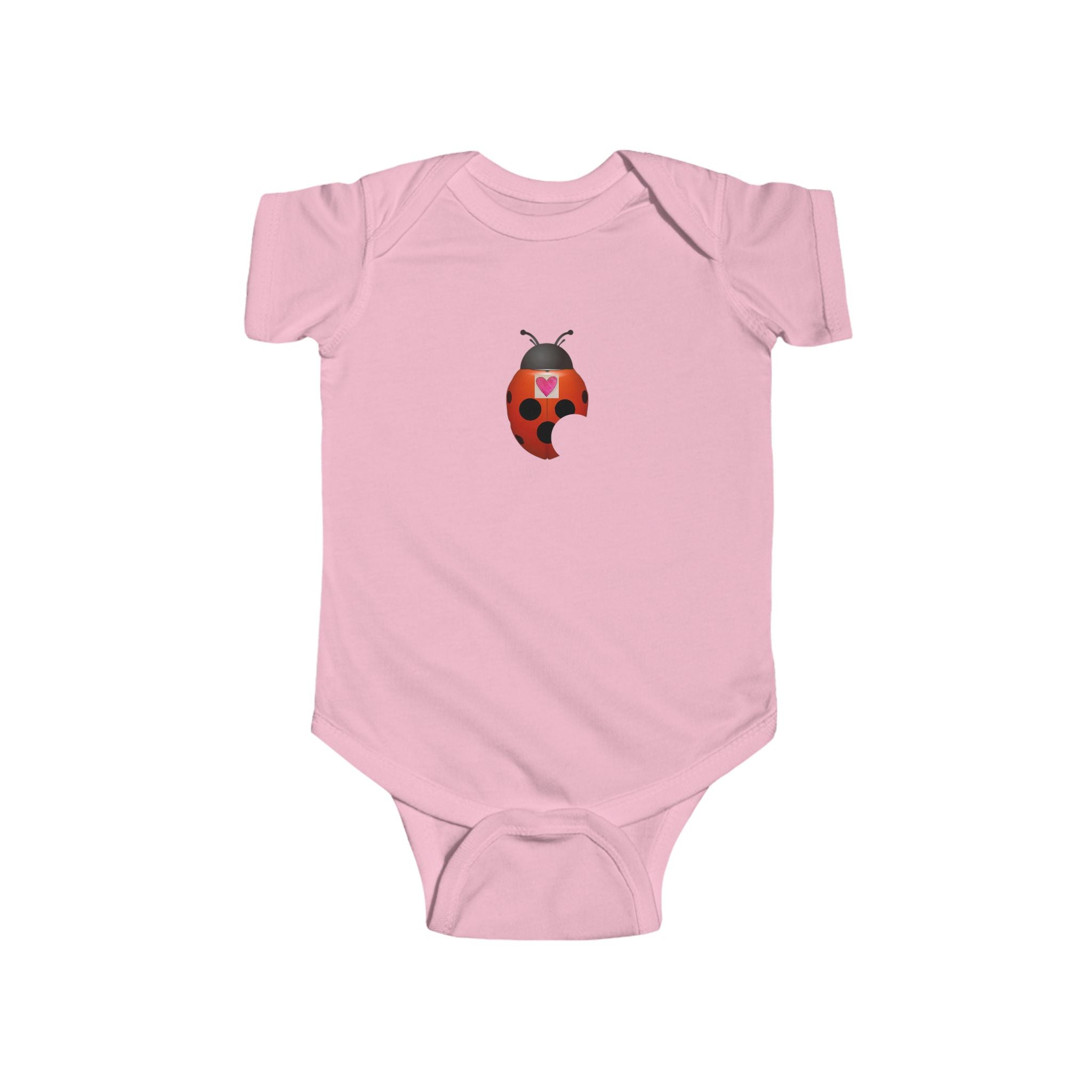 moontiq Ladybug Baby Onesie 'My Heart Matters' Moonsuit US