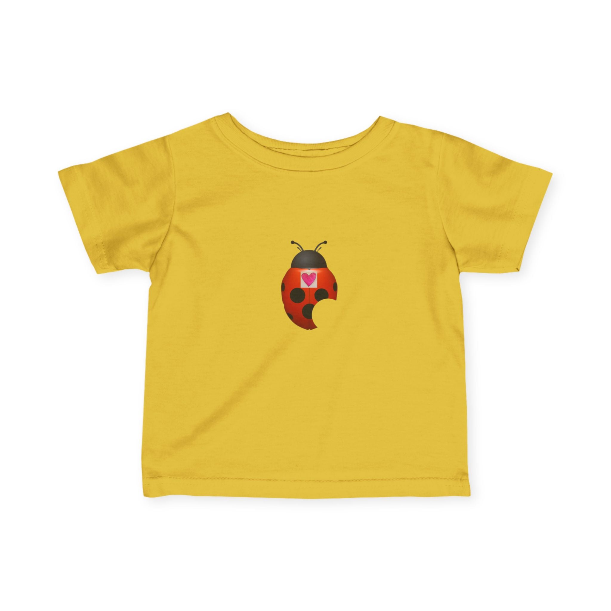moontiq Ladybug 'My Heart Matters' Baby Toddler Soft Tee US