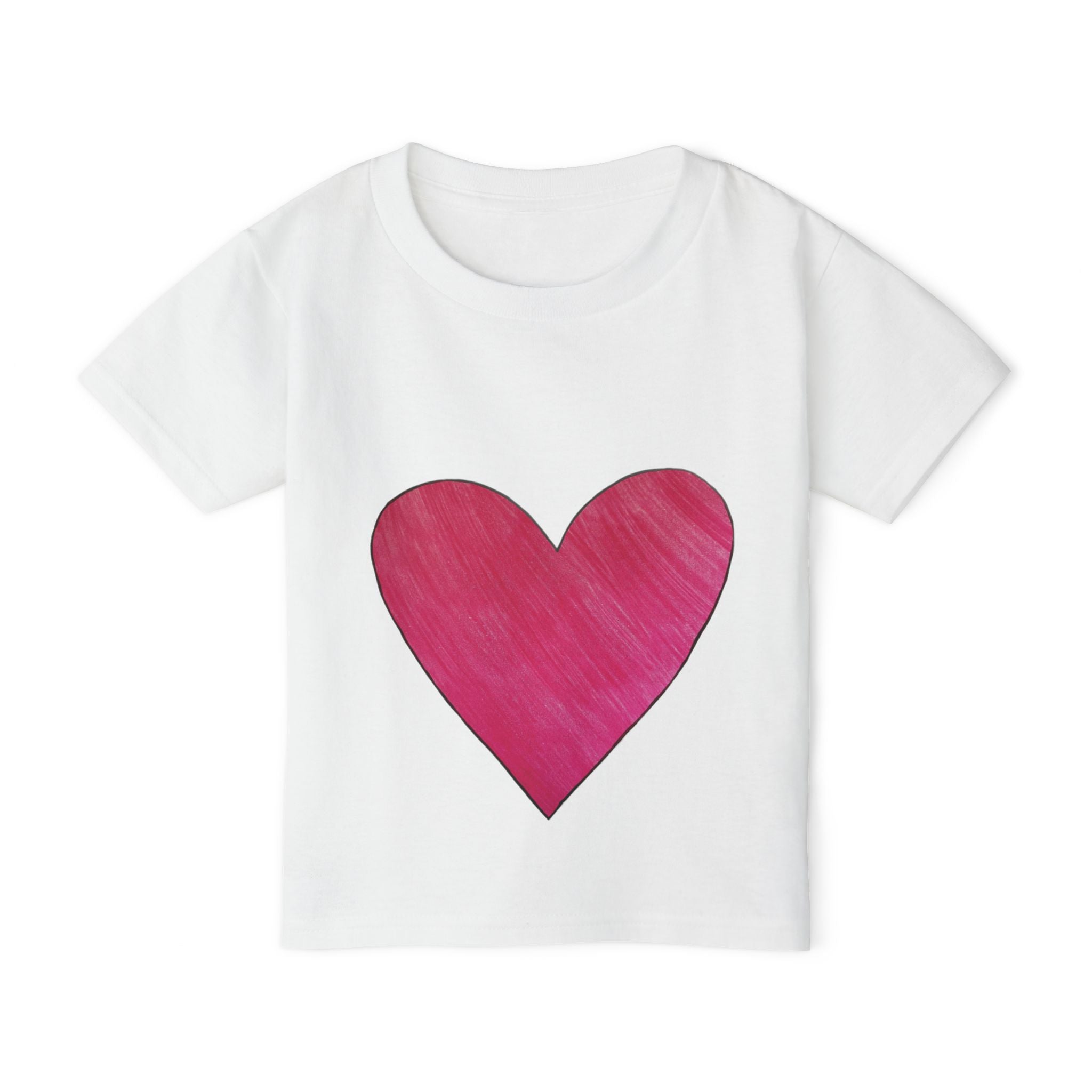 moontiq Toddler Kids Cotton™ T-Shirt 'My Pink Love Heart' US