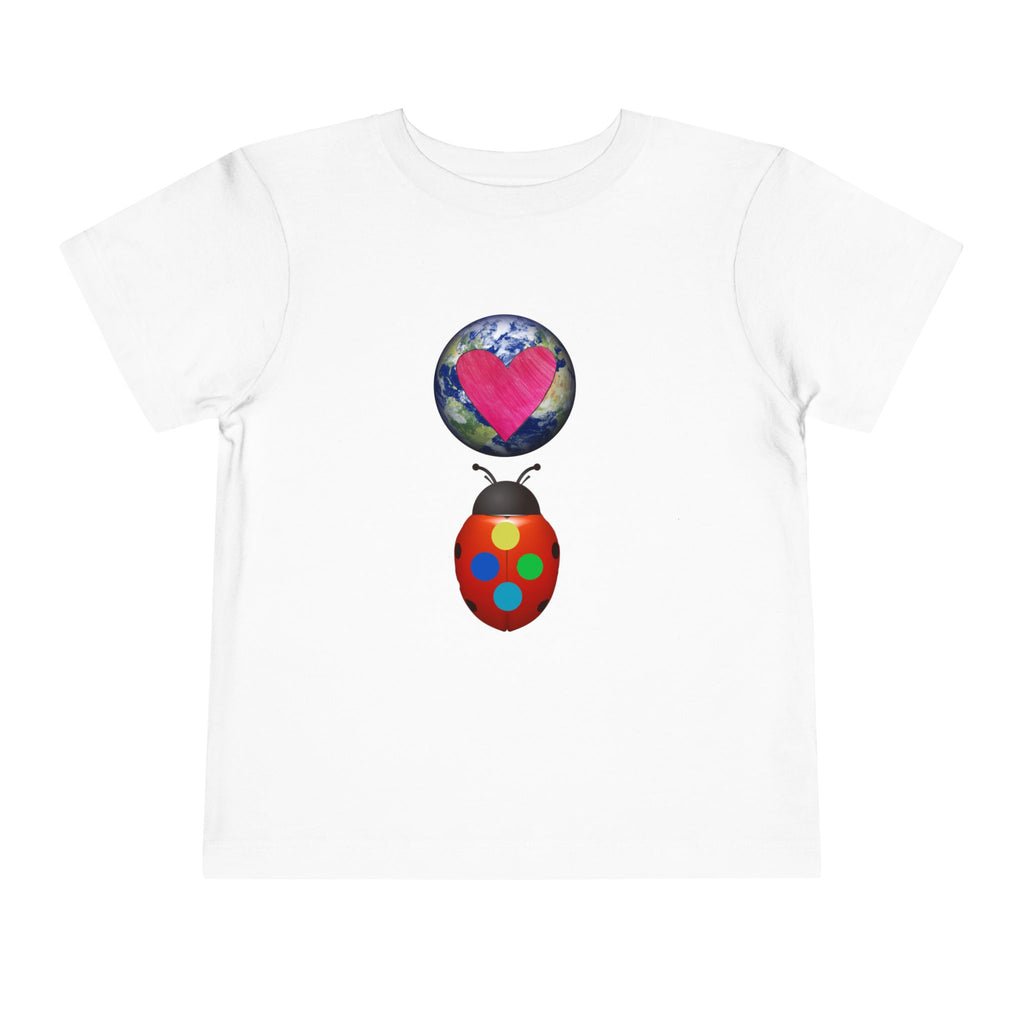 moontiq Ladybug Color 'Together' Toddler Kids  World Love Tee US