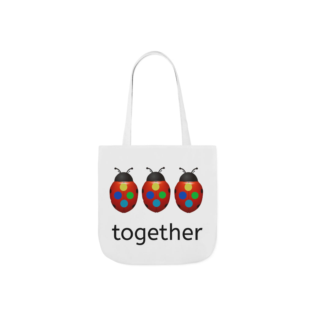 moontiq Ladybug Color 'Together' Reusable Canvas Tote Bag US