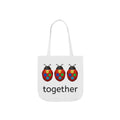 moontiq Ladybug Color 'Together' Reusable Canvas Tote Bag US