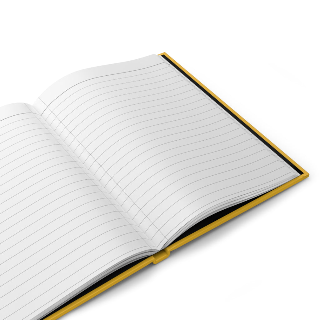 Open moontiq Notebook '3D Seahorse' Under The Sea Diary with lined pages on a white background